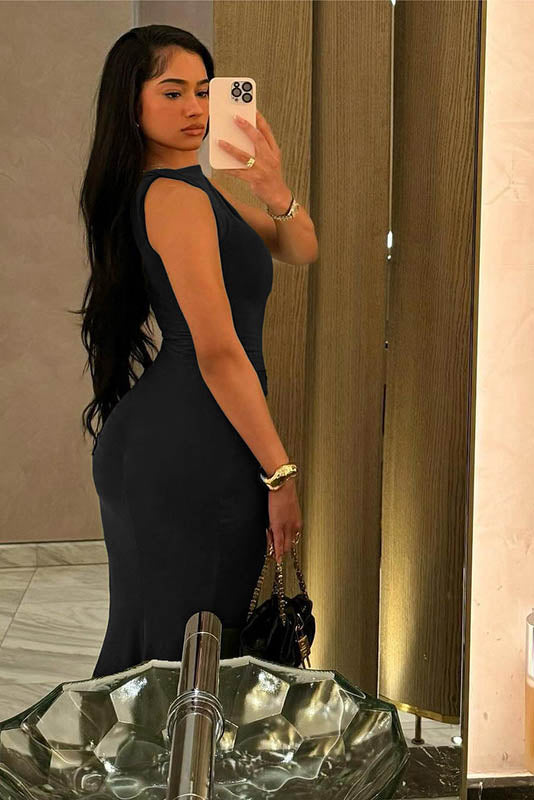 Refined Ruched Fitted Dress