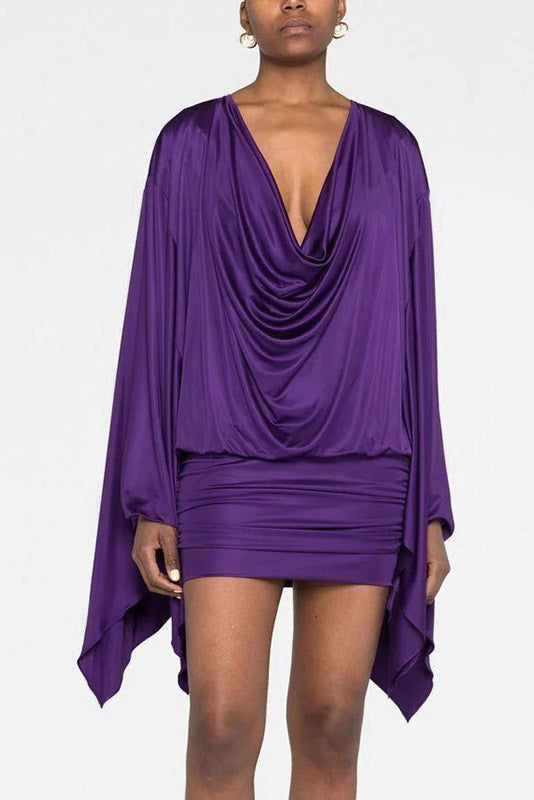 Glamorous Clean-Lined Refinement Mini-Length Dress