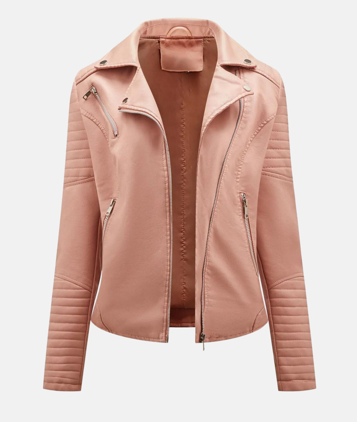 Leather Biker Jacket without a Hood