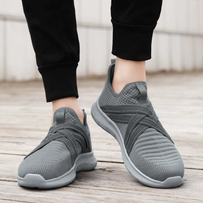 Knit Slip-On Shoes with Cushioned Sole