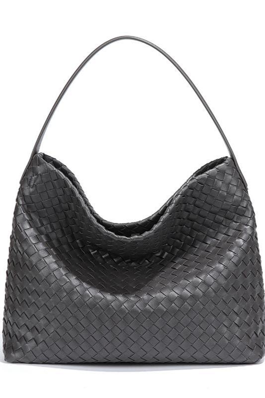 Modern Woven Large Capacity Shoulder Crossbody Bag