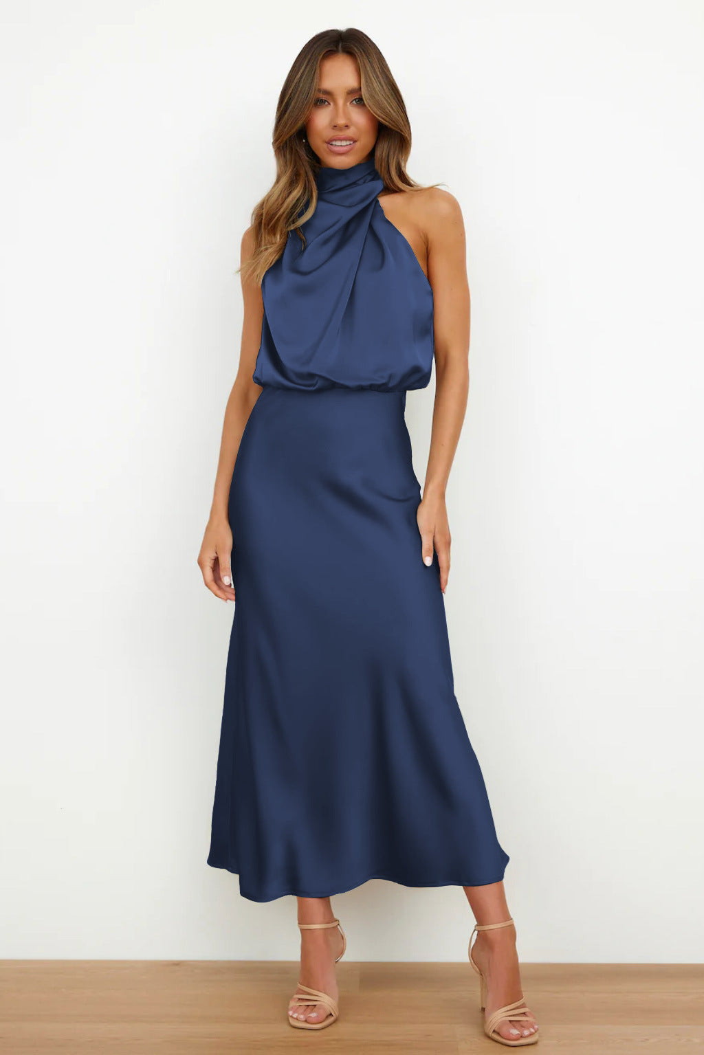 Esther Maxi-Length Dress - Blue