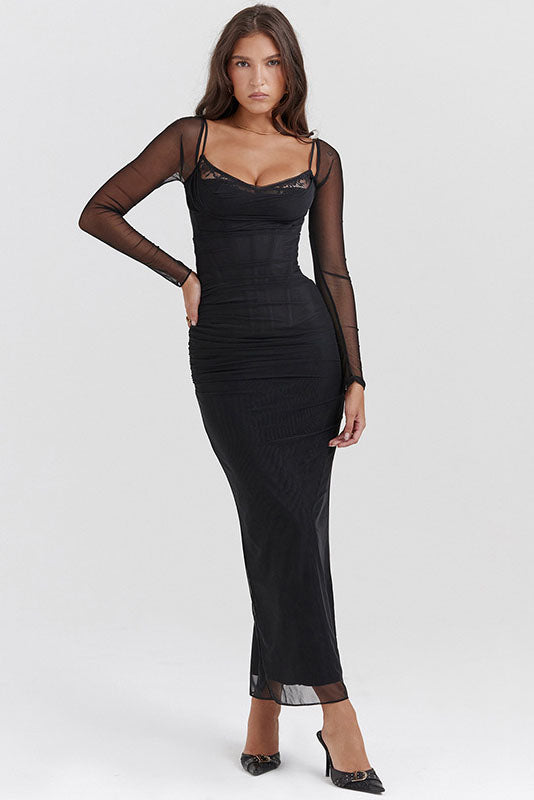 Curved Beauty Midi-Length Dress