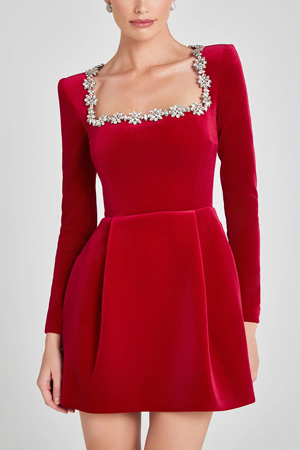 Modern Celebrity Diamond Design Mini Skirt