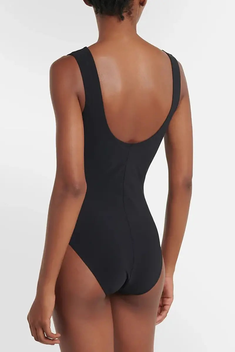 Colorblock One Piece Swimwear Set