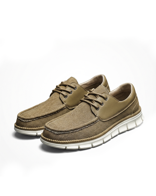 Canvas Loafers with Shock-Absorbing Sole