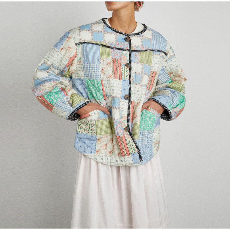 Jacket with Button Closure and Relaxed Fit