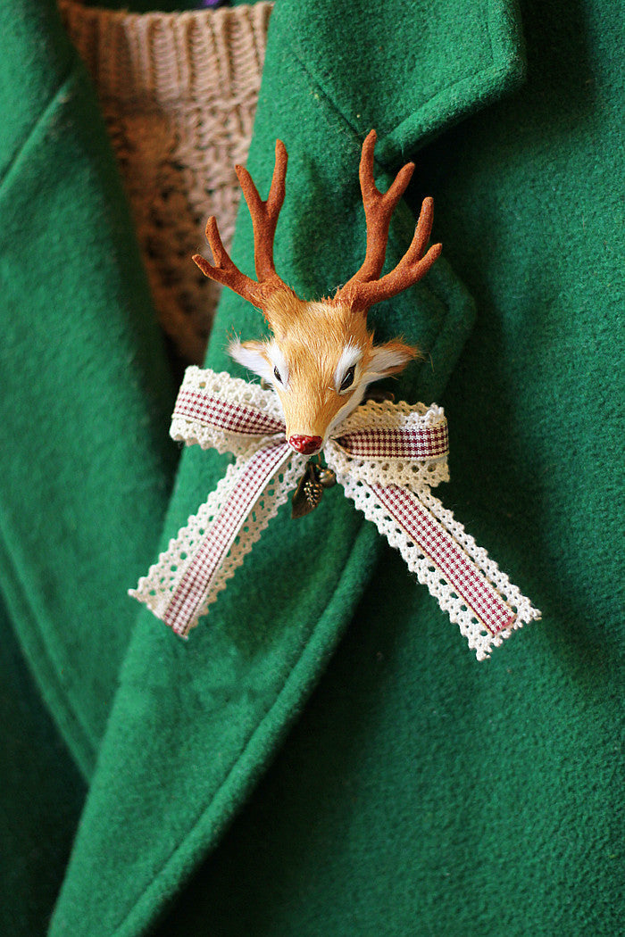 Handmade Christmas Reindeer Necklace