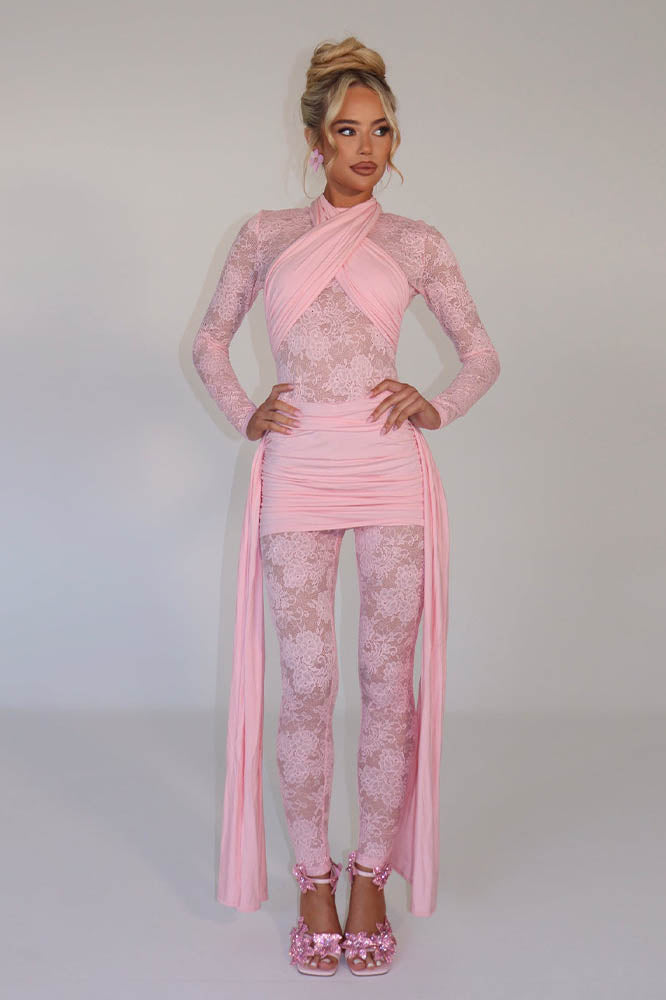 Modern Silken Whispers Jumpsuit