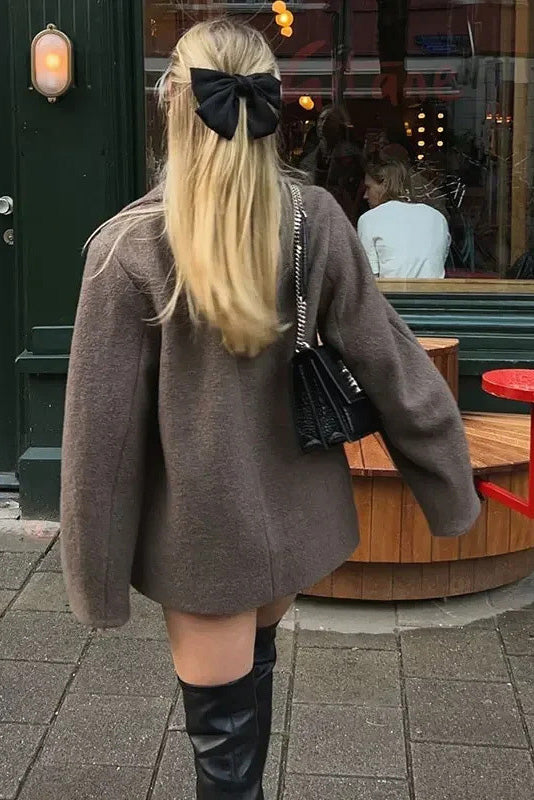 Modern Ultimate Cold-Tone Korean Cropped Jacket