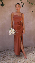 Modern Fashionable Slit Suspender Dress