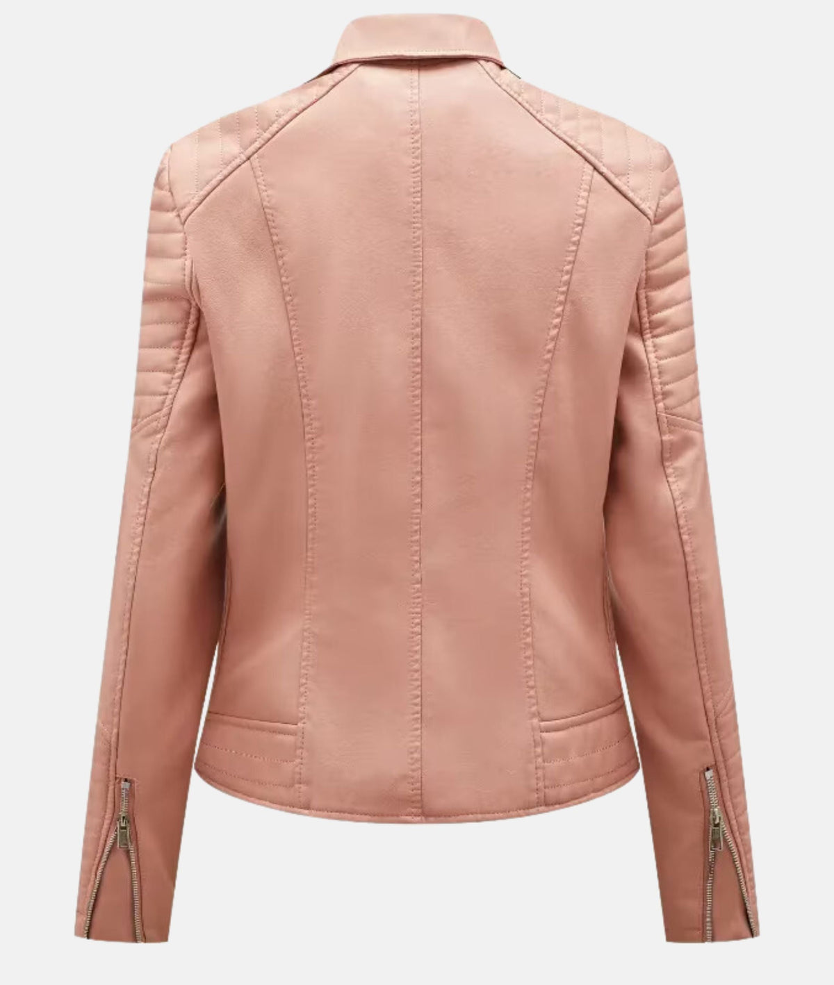 Leather Biker Jacket without a Hood