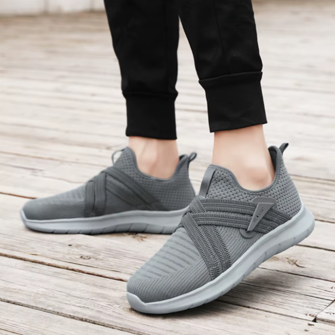 Knit Slip-On Shoes with Cushioned Sole