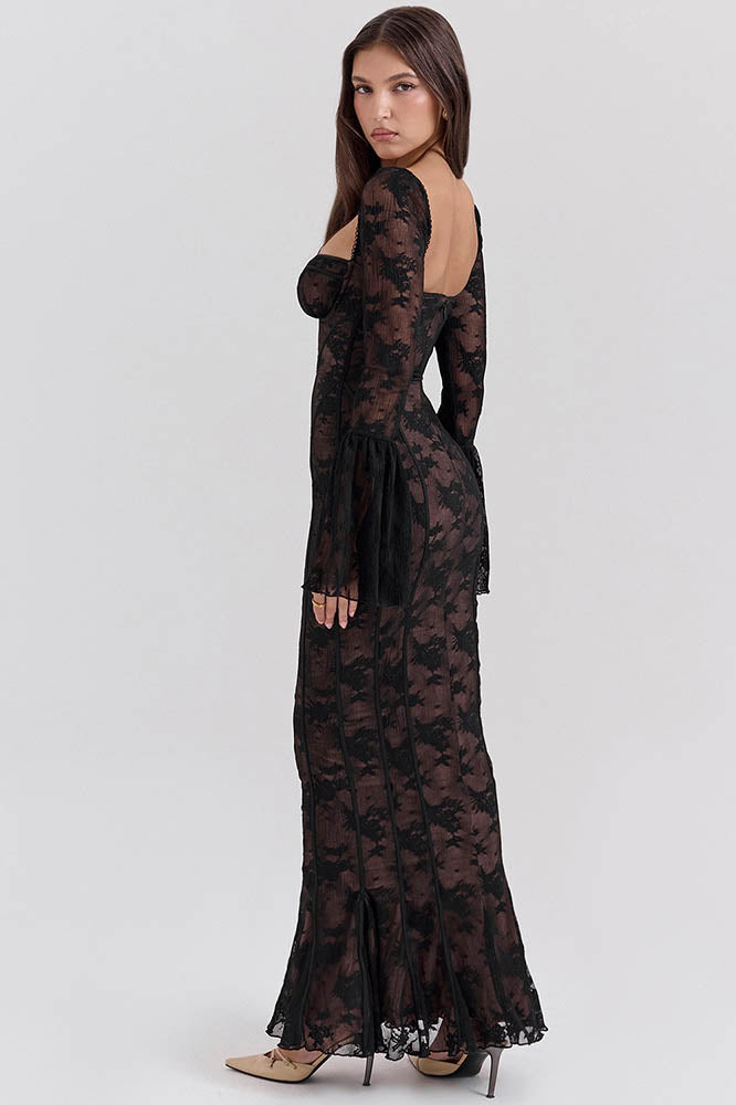 Modern French Mermaid Hem Lace Dress