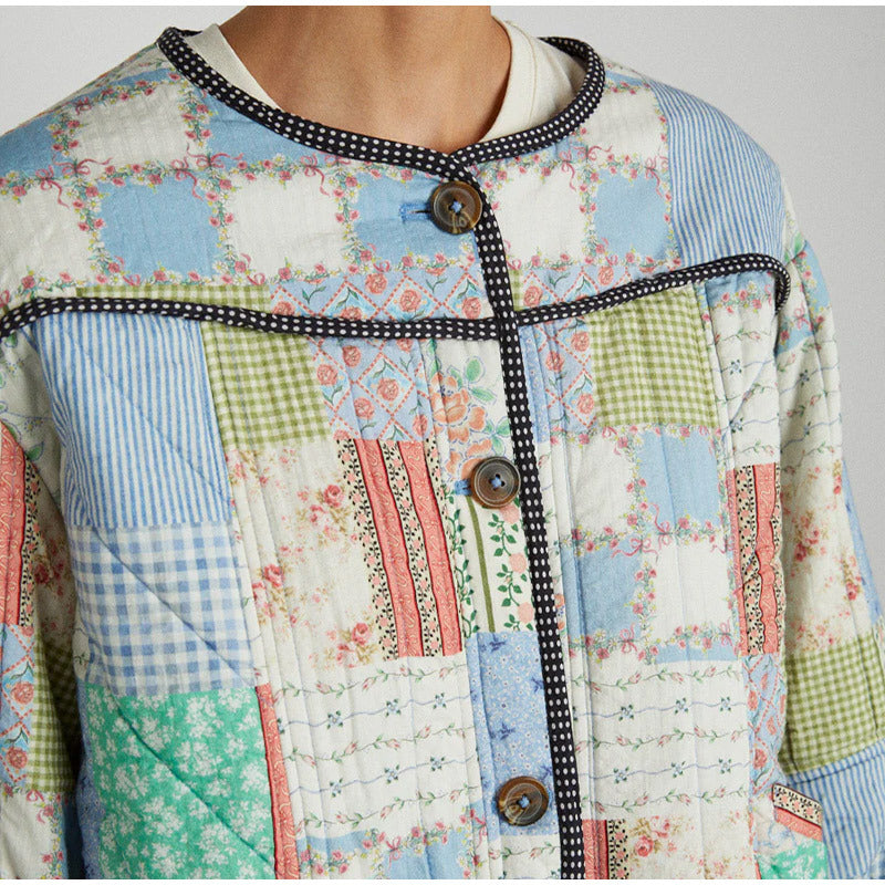 Jacket with Button Closure and Relaxed Fit