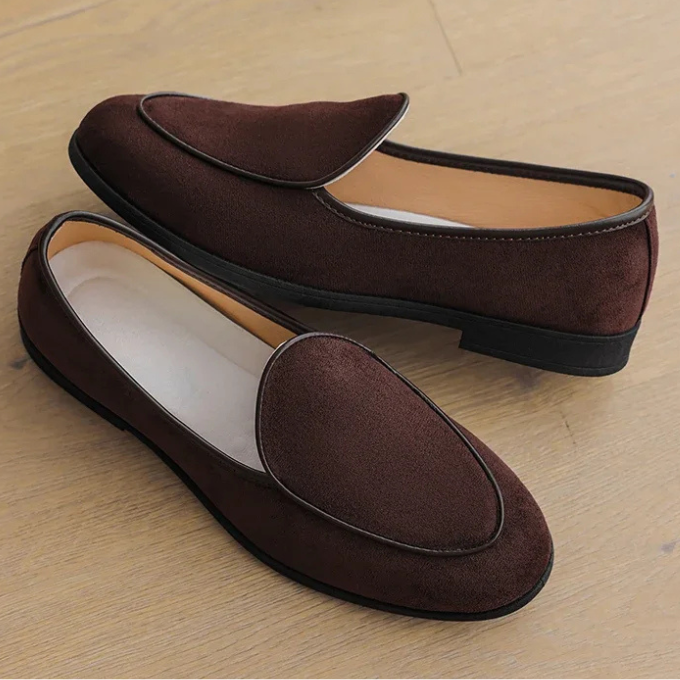Suede Loafers with Lightweight Construction