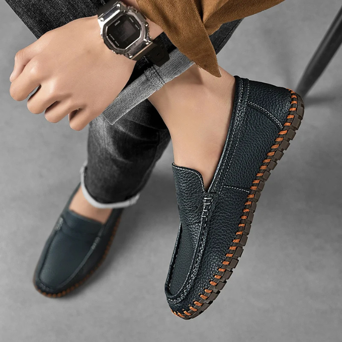 Full-Grain Leather Loafers with All-Day Comfort