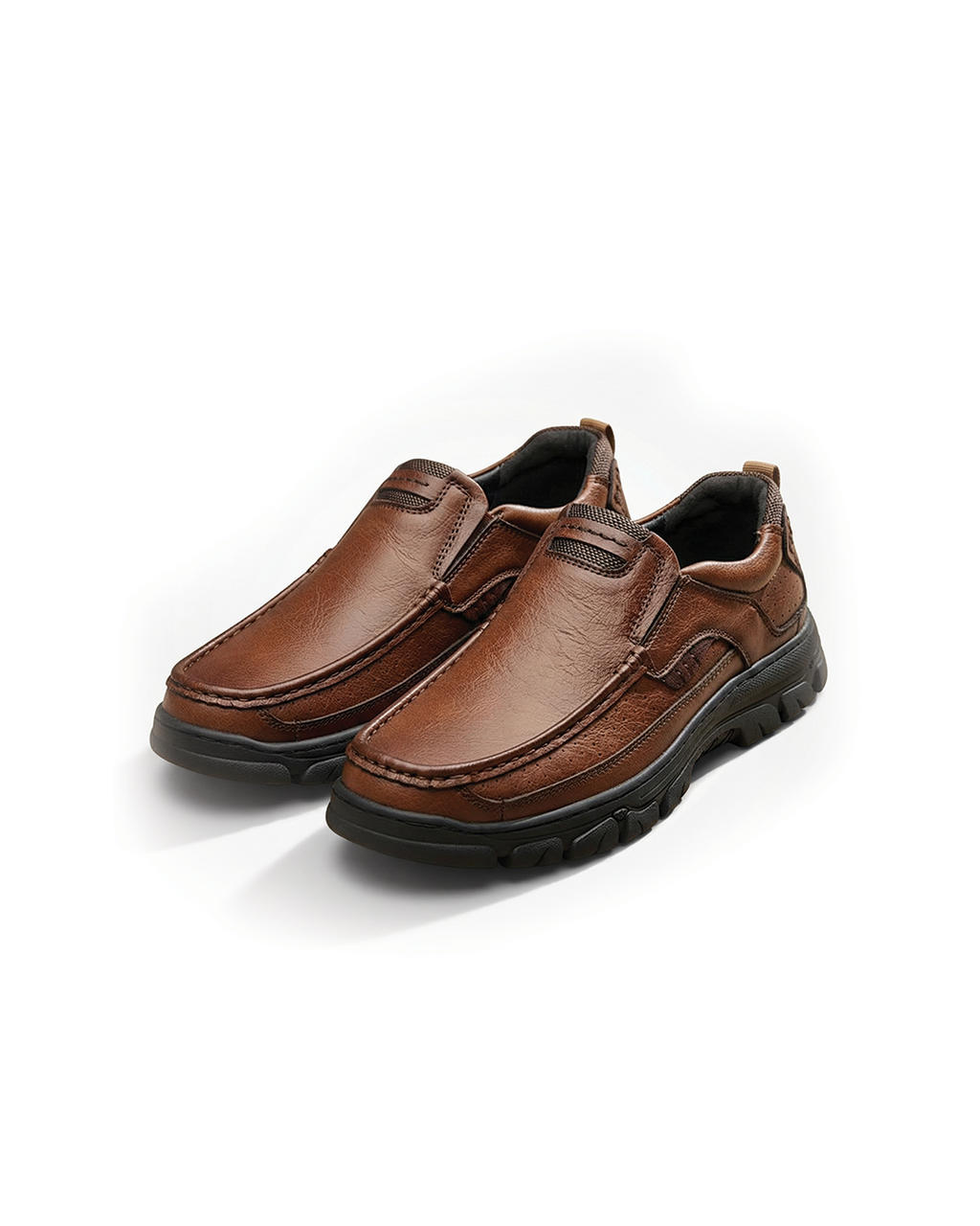 Full-Grain Leather Loafers with Trail-Ready Outsole