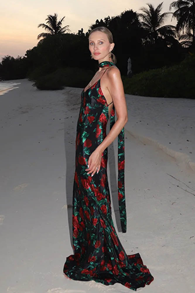 Whispers of Spring - Flower V-Neck Dress