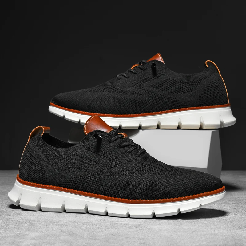 Mesh Knit Sneakers with Memory Foam Insole