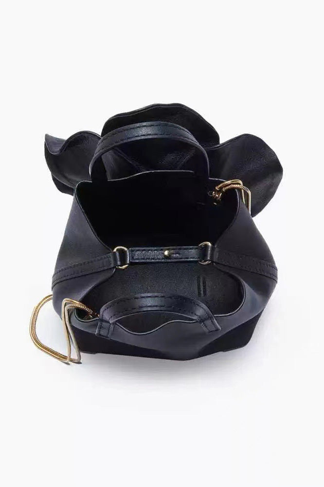 Flower PU Leather Handbag