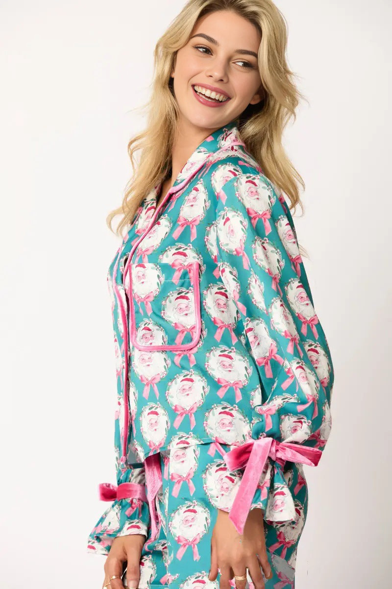 Coordinated Christmas Character Sprint Pajama Long Set
