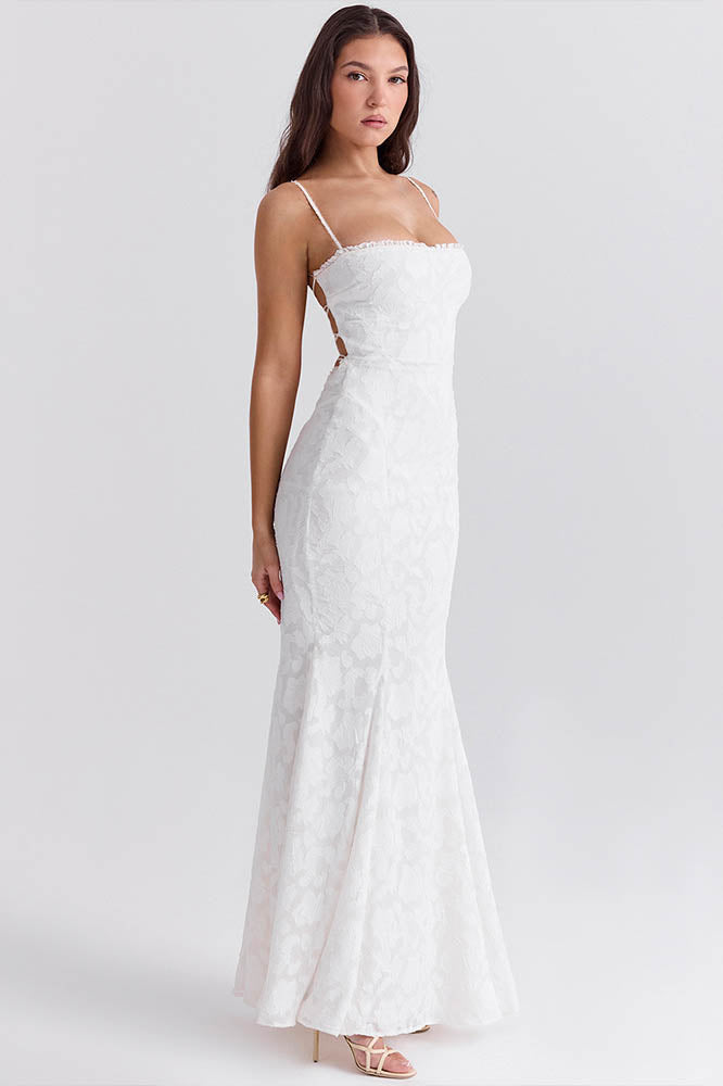 Tied Allure - Open-Back Slim Dress