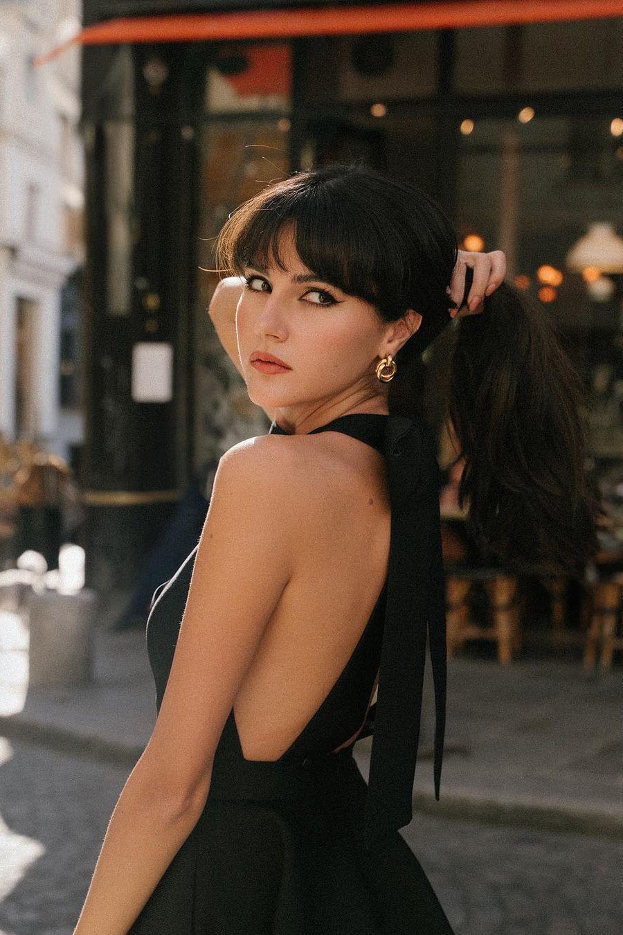 Modern Sunlight Trails French Dress
