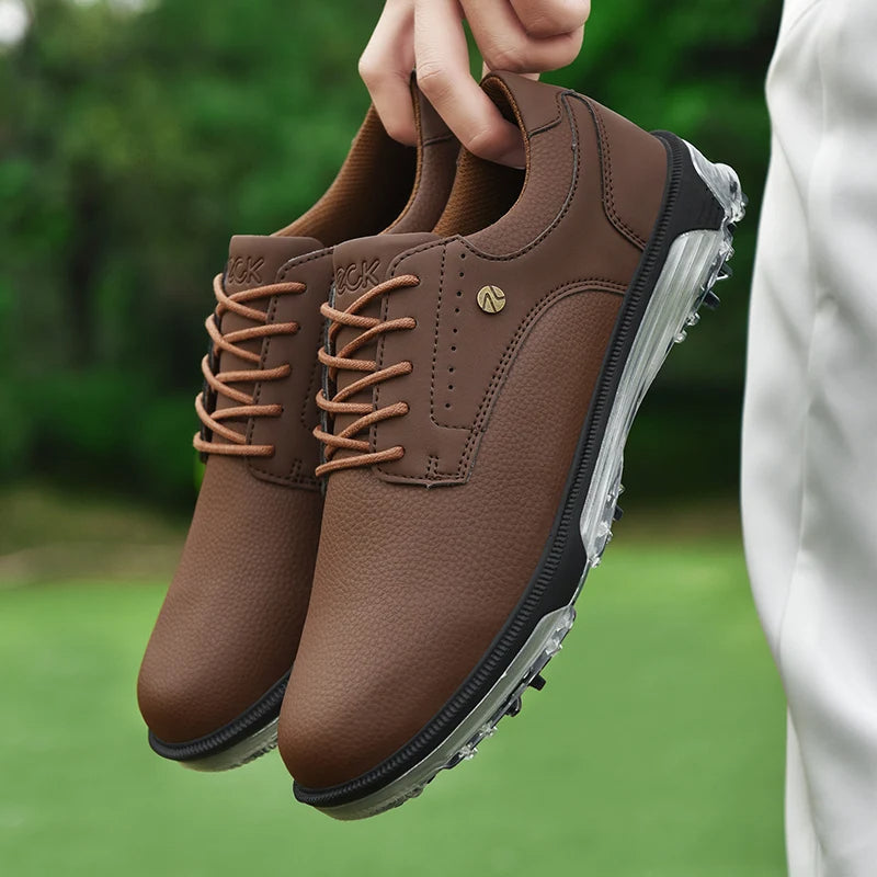 Full-Grain Leather Shoes with Waterproof Build