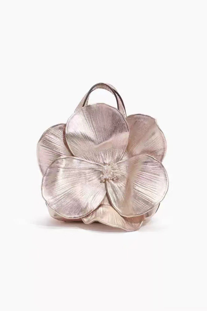 Flower PU Leather Handbag