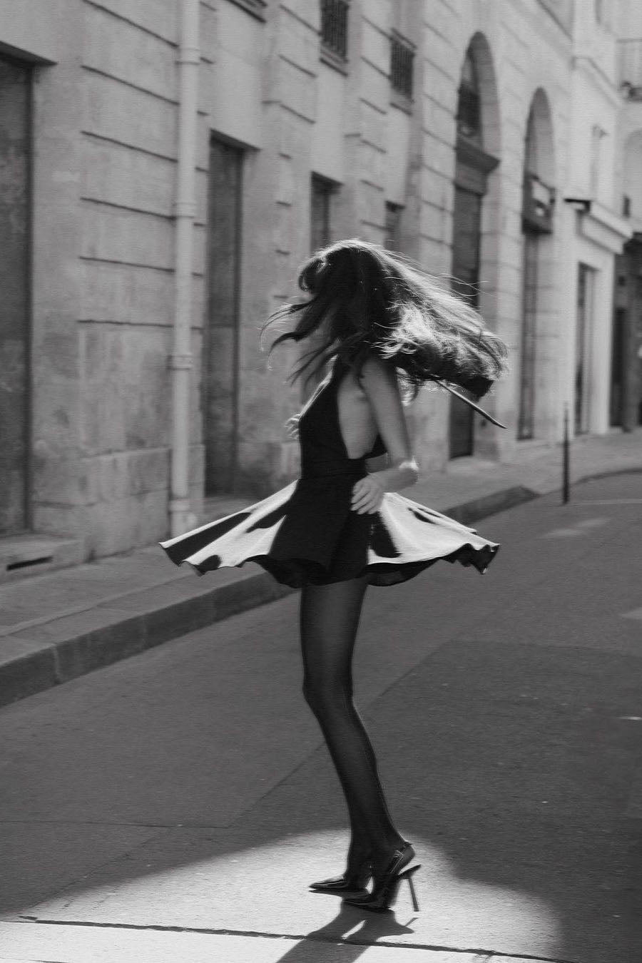Modern Sunlight Trails French Dress