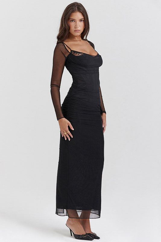 Curved Beauty Midi-Length Dress