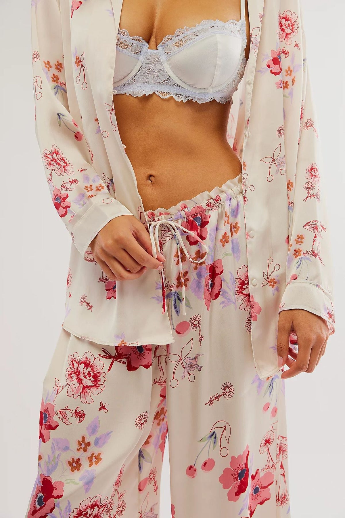 Coordinated Garden Party Combo Pajama Set