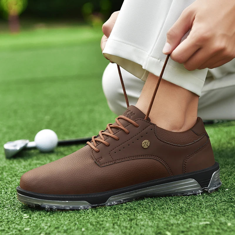 Full-Grain Leather Shoes with Waterproof Build