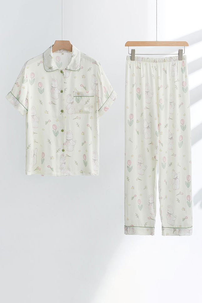 Modern Double Layer Bamboo Fiber Sleepwear