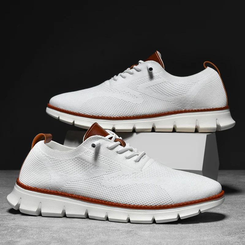 Mesh Knit Sneakers with Memory Foam Insole