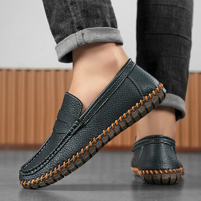 Full-Grain Leather Loafers with All-Day Comfort