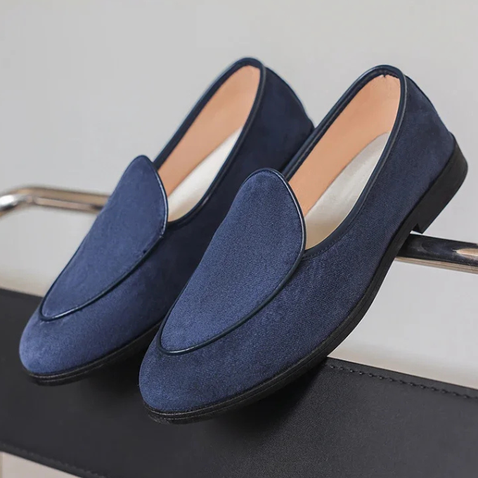 Suede Loafers with Lightweight Construction