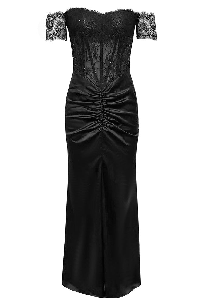 Refined Off-Shoulder Mermaid Gown