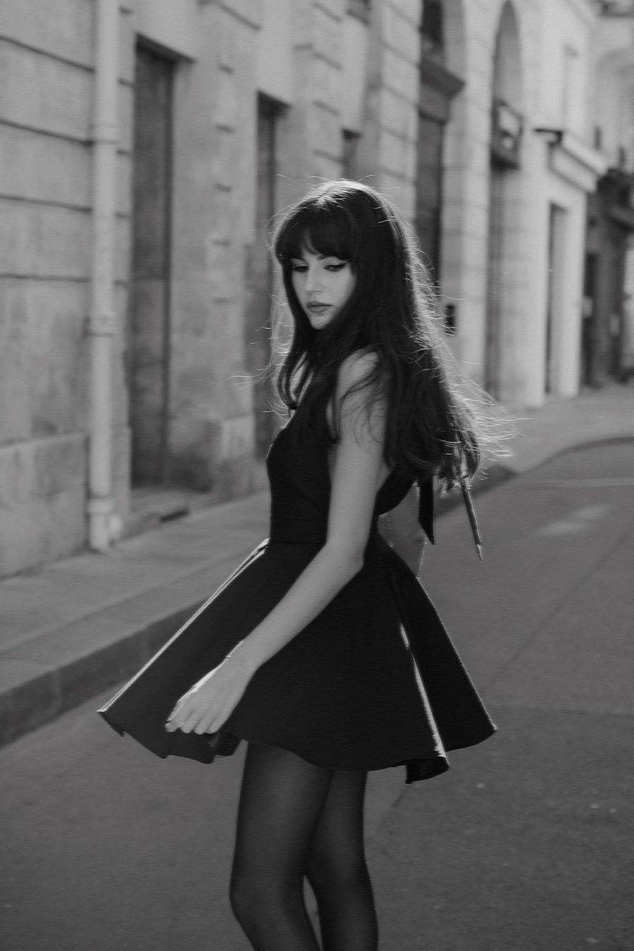 Modern Sunlight Trails French Dress