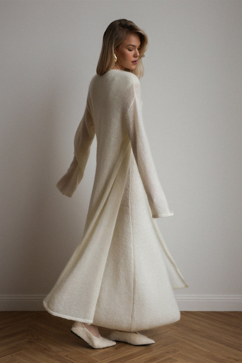 Cozy Knit Cardigan & Knit Dress Set
