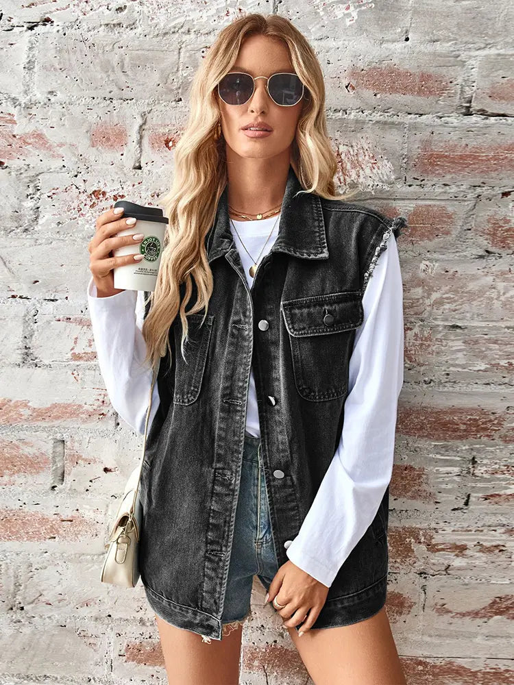 Lightweight Cardigan in a Washed Look with Relaxed Fit