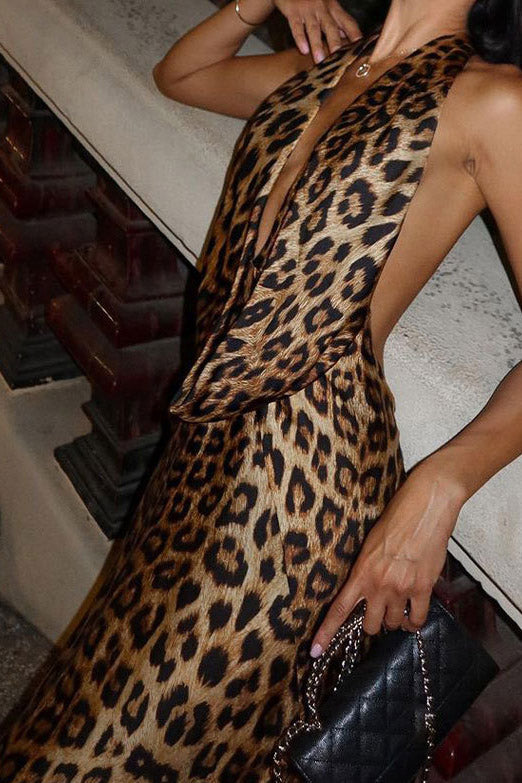 Modern Sexy Leopard Print Dress