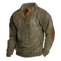 Wool Blend Sweater with Button Front