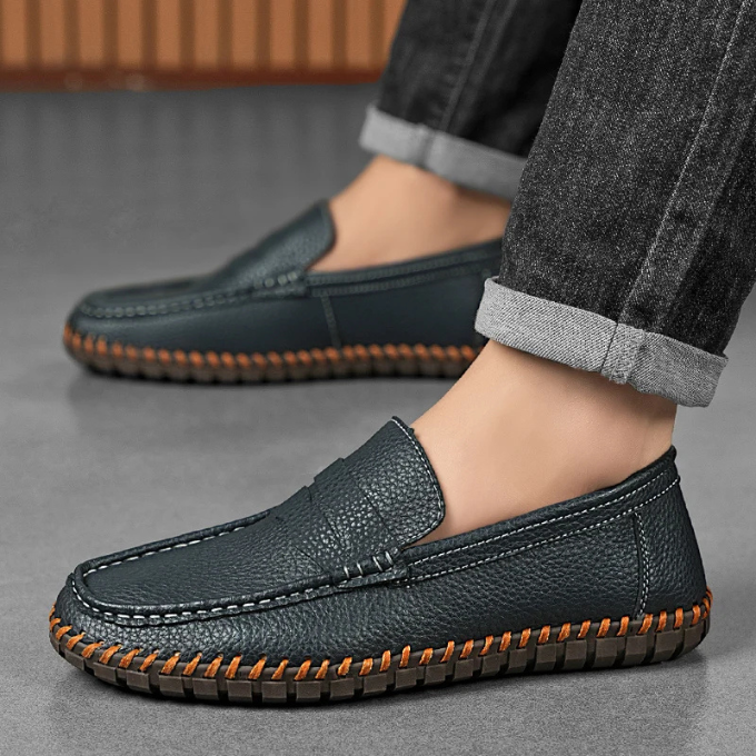 Full-Grain Leather Loafers with All-Day Comfort