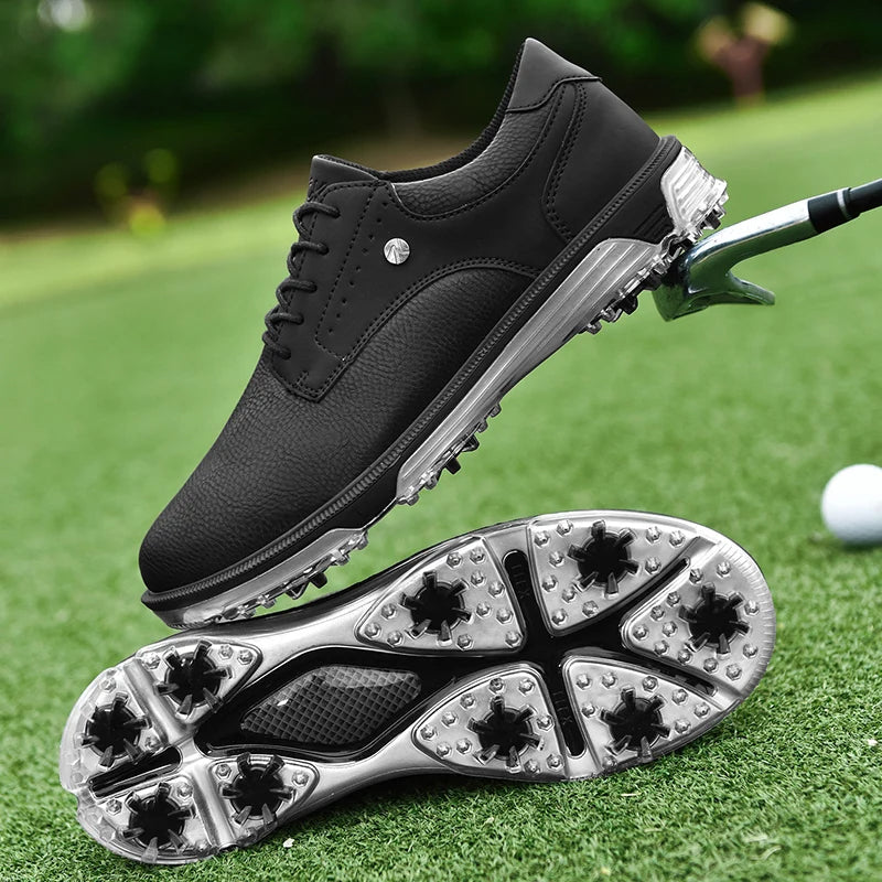 Full-Grain Leather Shoes with Waterproof Build