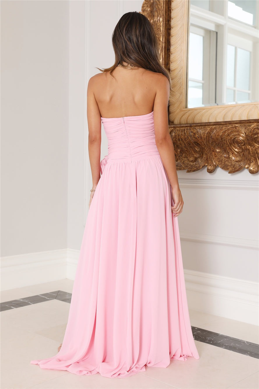 Middle Eastern Off-Shoulder Ruched Maxi-Length Dress