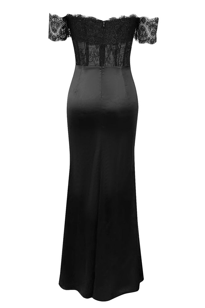 Refined Off-Shoulder Mermaid Gown