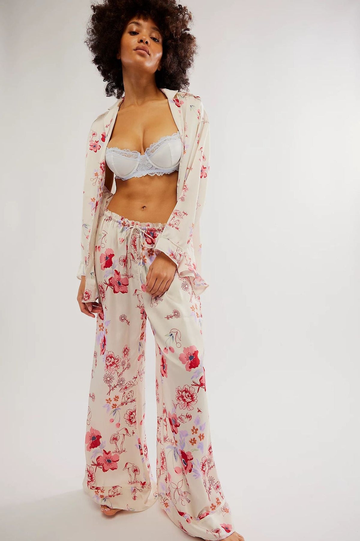 Coordinated Garden Party Combo Pajama Set