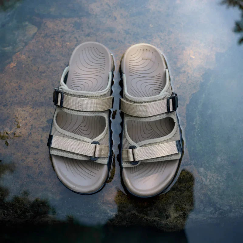 Sandals with Woven Detail